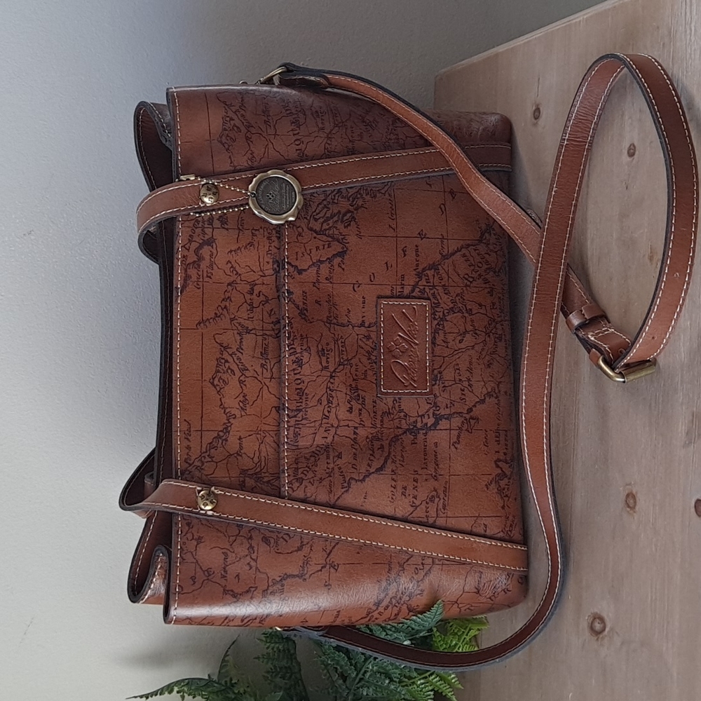 Patricia Nash Satchel in Riot Rust Map